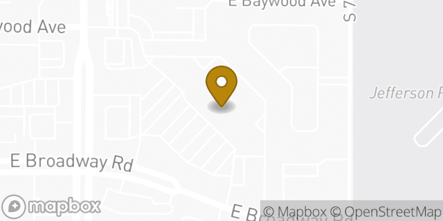 Map showing the location of Albertsons in Mesa, AZ 85206