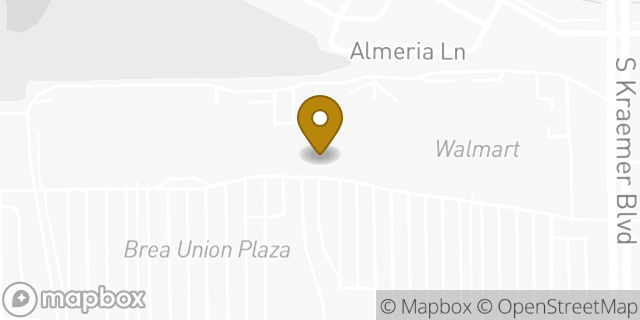 Map showing the location of Amazon Locker - Turno in Brea, CA 92821