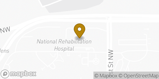 Map showing the location of MedStar Health: Pain Management at National Rehabilitation Network in MD