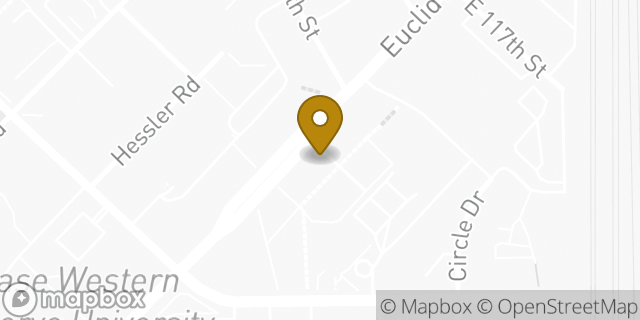Map showing the location of Chipotle Mexican Grill in Cleveland, OH 44106