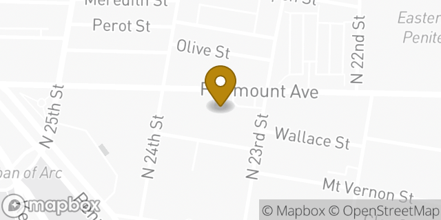 Map showing the location of CVS Pharmacy in Philadelphia, PA 19130