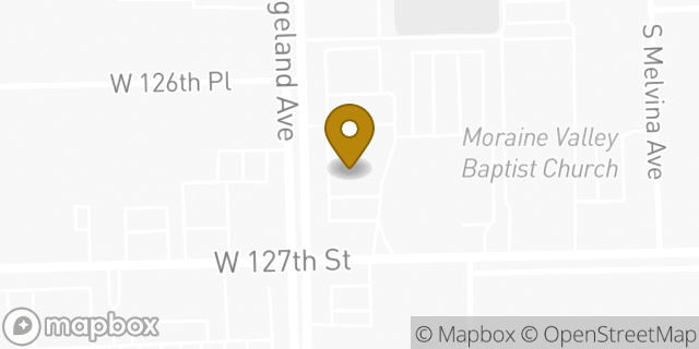 Map showing the location of Walgreens in Palos Heights, IL 60463