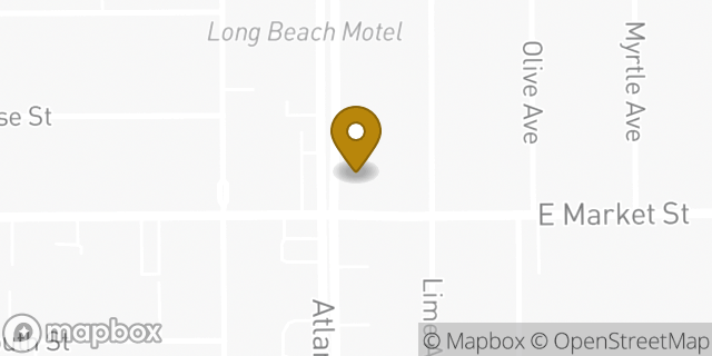 Map showing the location of Amazon Locker - Adeodato in Long Beach, CA 90805