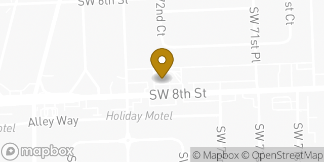 Map showing the location of McDonald's in Miami, FL 33144