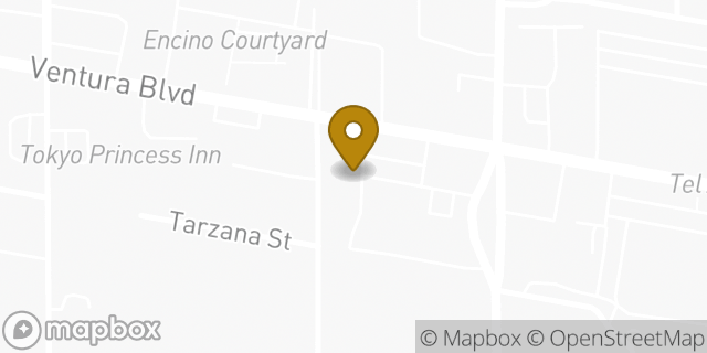 Map showing the location of Baskin-Robbins in Encino, CA 91316