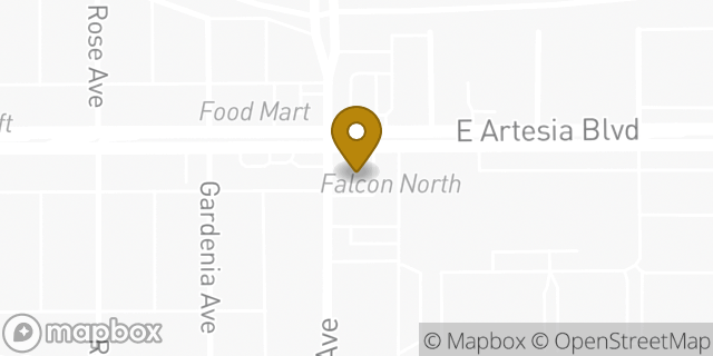 Map showing the location of Amazon Locker - Marconi in Long Beach, CA 90805