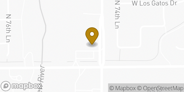 Map showing the location of Amazon Locker - Research in Peoria, AZ 85382