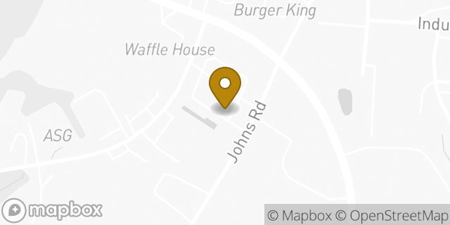 Map showing the location of Amazon Locker - Benita in Greer, SC 29650