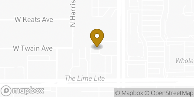 Map showing the location of Subway in Fresno, CA 93711