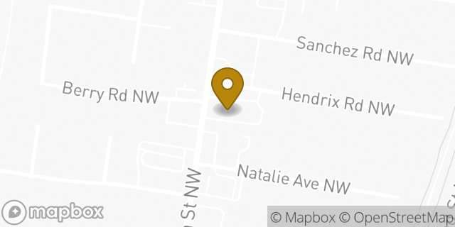 Map showing the location of McDonald's in Albuquerque, NM 87107