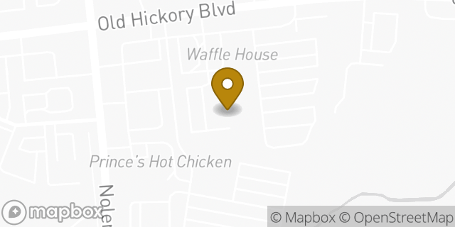 Map showing the location of Uber Nashville in Nashville, TN 37211