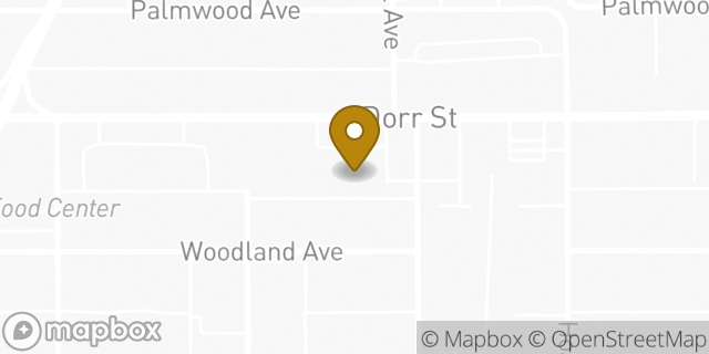 Map showing the location of AutoZone in Toledo, OH 43607