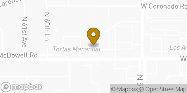 Map showing the location of Subway in Phoenix, AZ 85035