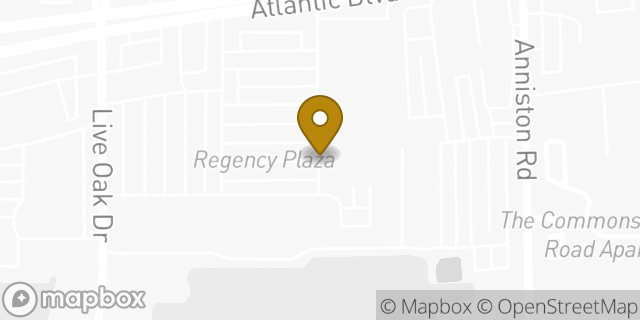Map showing the location of Amazon Locker - Codi in Jacksonville, FL 32225