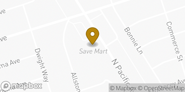 Map showing the location of Coinme in Stockton, CA 95204