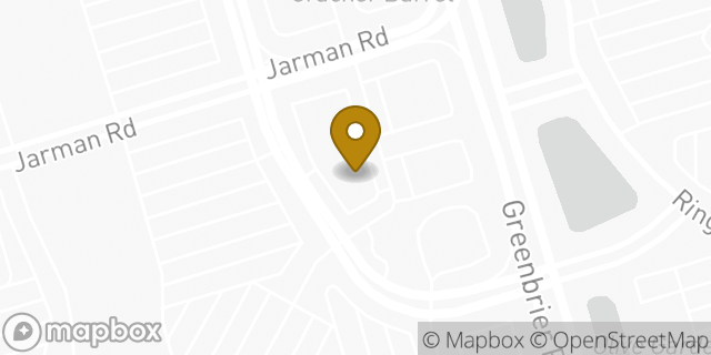 Map showing the location of Crossways Vision Center in Chesapeake, VA 23320