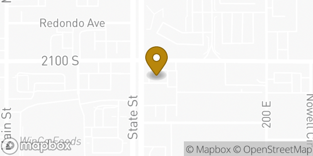 Map showing the location of Starbucks in South Salt Lake, UT 84115
