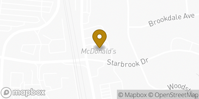 Map showing the location of McDonald's in Charlotte, NC 28217