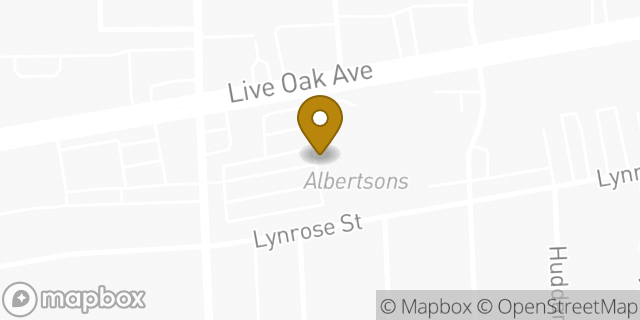 Map showing the location of Albertsons in Arcadia, CA 91006