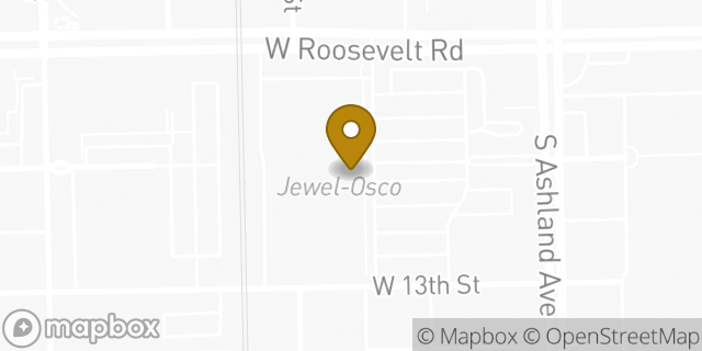 Map showing the location of Jewel-Osco in Chicago, IL 60608