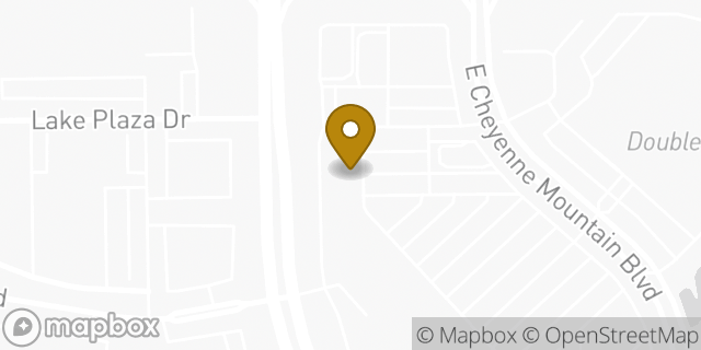 Map showing the location of The UPS Store in Colorado Springs, CO 80906
