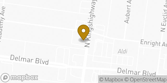 Map showing the location of Amazon Locker - Lynnwood in Saint Louis, MO 63108