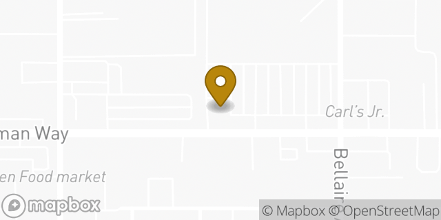 Map showing the location of AutoZone in North Hollywood, CA 91605