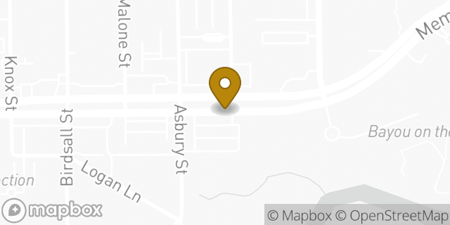 Map showing the location of Starbucks in Houston, TX 77007