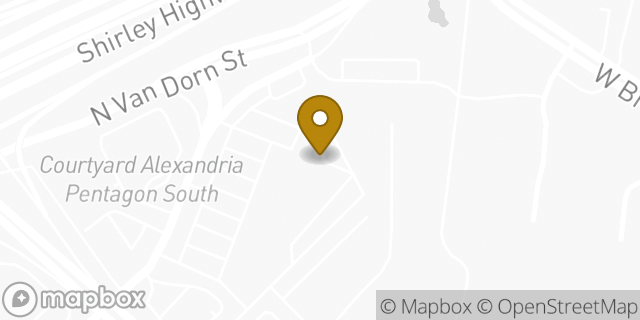 Map showing the location of Planet Fitness in Alexandria, VA 22304