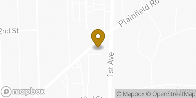Map showing the location of Amazon Locker - Shenandoah in Lyons, IL 60534