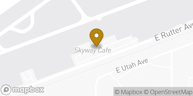 Map showing the location of Spokane - Felts Field FBO (Private Flights Only) in Spokane, WA 99212