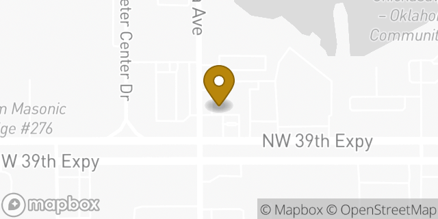 Map showing the location of Amazon Locker - Carpio in Oklahoma City, OK 73112