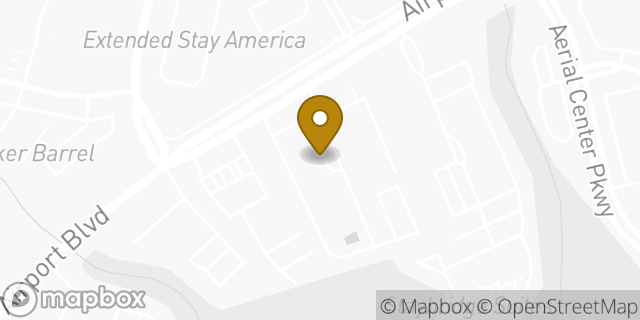 Map showing the location of Days Inn by Wyndham Raleigh Airport Research Triangle Park in Morrisville, NC 27560