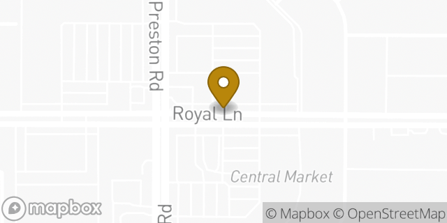 Map showing the location of ATM TomThumb in Dallas, TX
