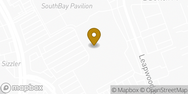 Map showing the location of Starbucks in Carson, CA 90746