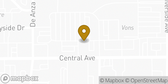 Map showing the location of Riverside-Riverside Plaza in Riverside, CA 92506