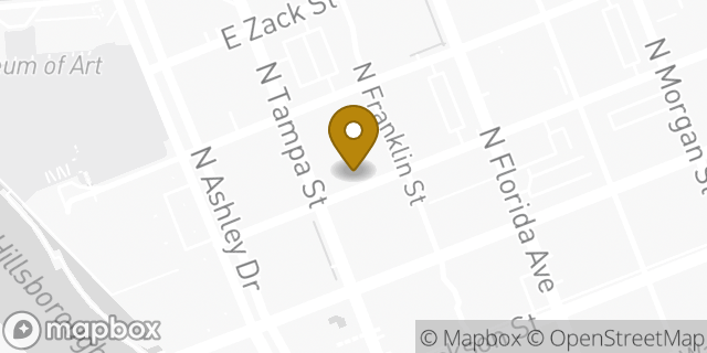 Map showing the location of Subway in Tampa, FL 33602