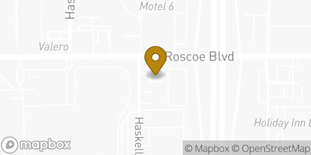 Map showing the location of Amazon Locker - Deandra in Van Nuys, CA 91406