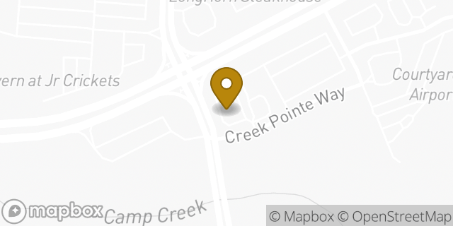 Map showing the location of Starbucks in East Point, GA 30344