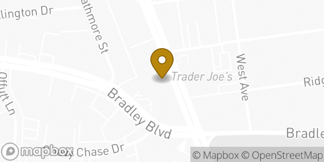 Map showing the location of Amazon Locker - Coltura in Chevy Chase, MD 20815