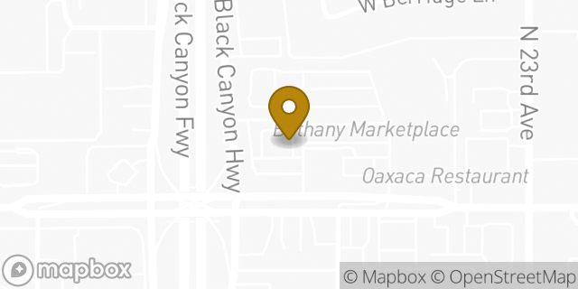 Map showing the location of Amazon Locker - Bowman in Phoenix, AZ 85015