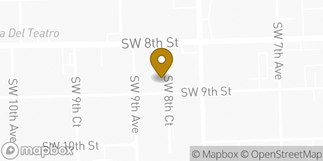 Map showing the location of Equinox Fitness in Miami, FL 33130