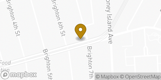Map showing the location of Dunkin' in Brooklyn, NY 11235