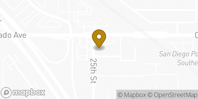 Map showing the location of ATM 7ELEVEN-FCTI in San Diego, CA 92154
