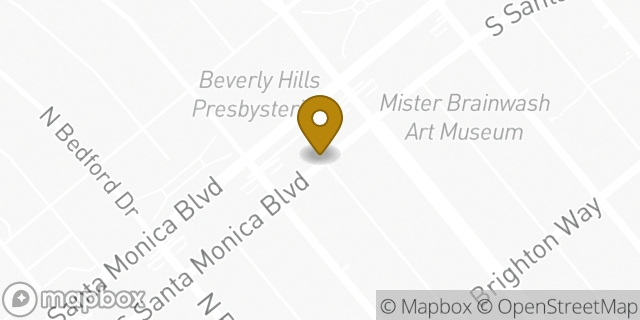 Map showing the location of The UPS Store in Beverly Hills, CA 90210