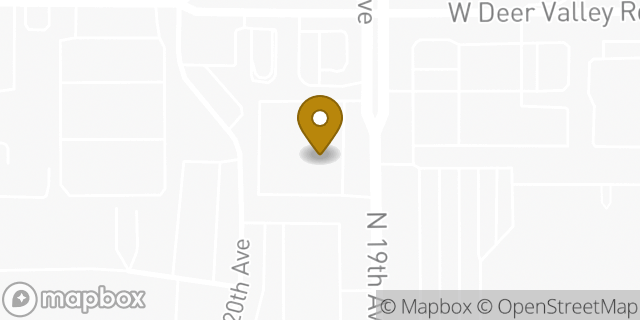 Map showing the location of Dunkin Donuts in Phoenix, AZ 85027