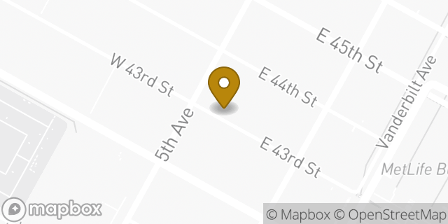 Map showing the location of Equinox in New York, NY 10175