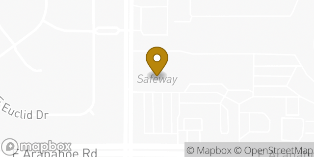 Map showing the location of Safeway in Englewood, CO 80112