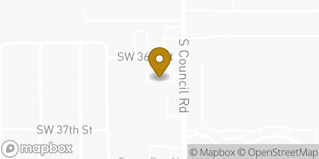 Map showing the location of Sonic Drive In in Oklahoma City, OK 73179