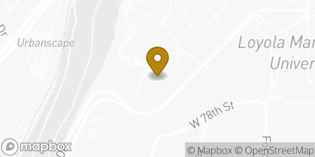 Map showing the location of Amazon Locker - Yula in Los Angeles, CA 90045